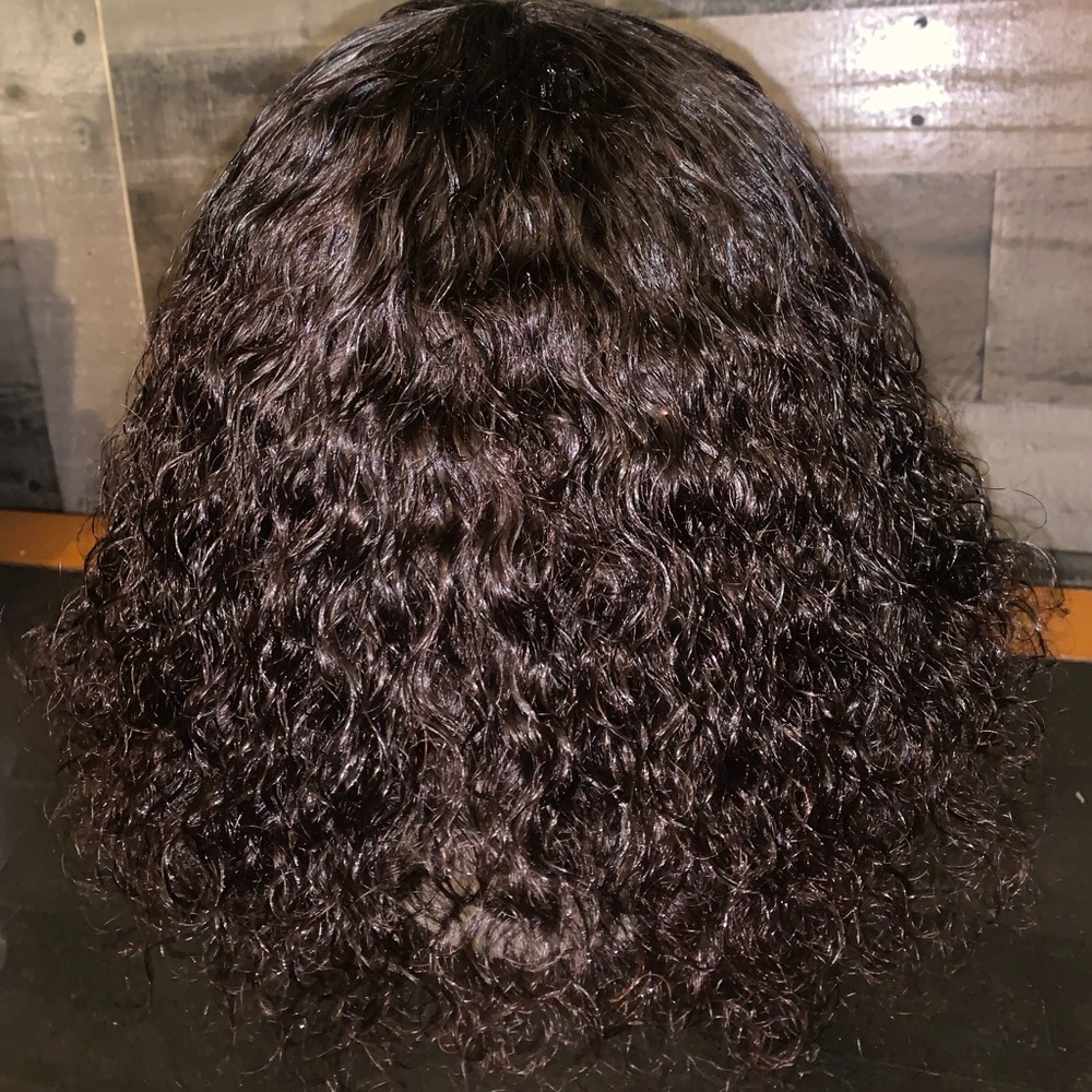 Human Hair Wig Bob with Bangs